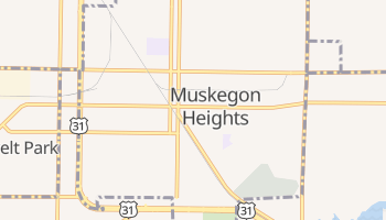 Muskegon Heights, Michigan map