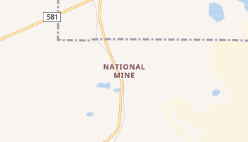 National Mine, Michigan map