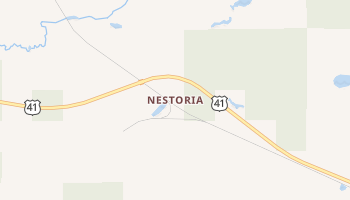 Nestoria, Michigan map