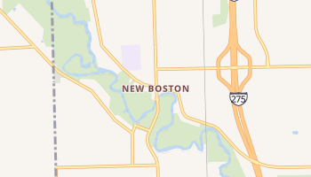 New Boston, Michigan map