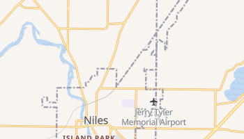 Niles, Michigan map