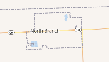 North Branch, Michigan map