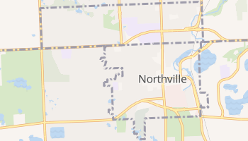 Northville, Michigan map