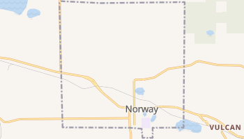 Norway, Michigan map