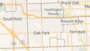 Oak Park, Michigan map