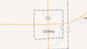 Oakley, Michigan map