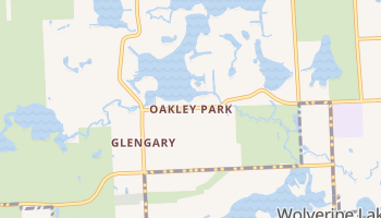 Oakley Park, Michigan map