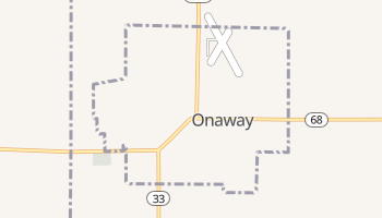 Onaway, Michigan map