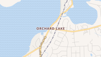 Orchard Lake, Michigan map