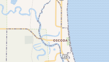 Oscoda, Michigan map