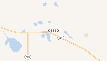 Osseo, Michigan map