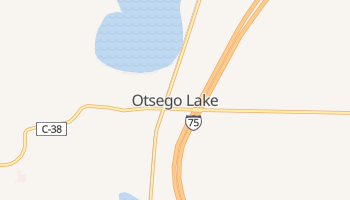 Otsego Lake, Michigan map