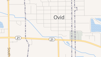 Ovid, Michigan map