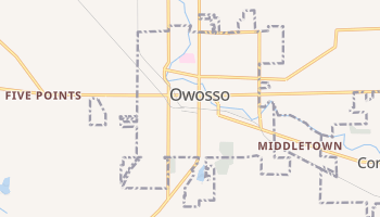 Owosso, Michigan map