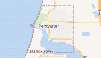 Pentwater, Michigan map