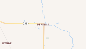Perkins, Michigan map