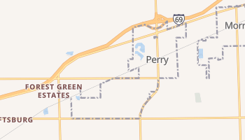 Perry, Michigan map