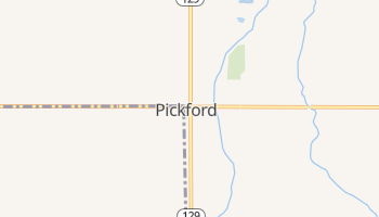 Pickford, Michigan map