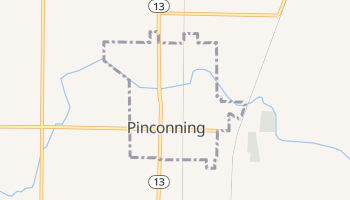 Pinconning, Michigan map