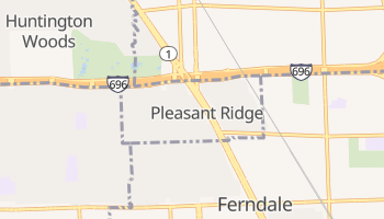 Pleasant Ridge, Michigan map