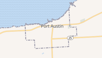 Port Austin, Michigan map