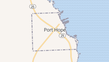 Port Hope, Michigan map