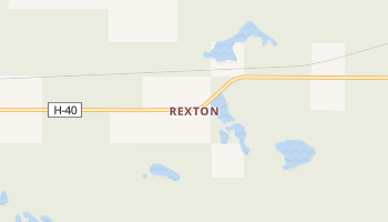 Rexton, Michigan map