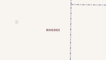 Rhodes, Michigan map