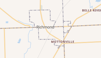 Richmond, Michigan map