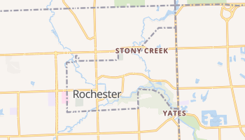 Rochester, Michigan map