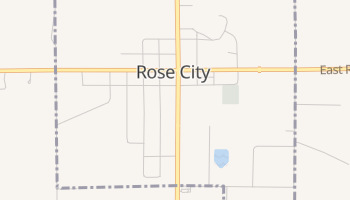 Rose City, Michigan map