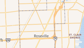 Roseville, Michigan map