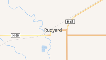 Rudyard, Michigan map