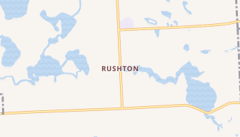 Rushton, Michigan map