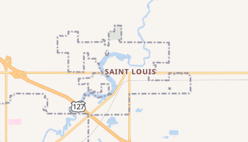 Saint Louis, Michigan map