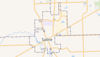 Saline, Michigan map