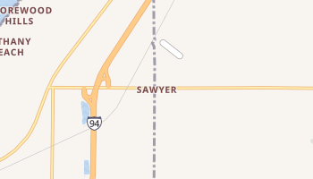 Sawyer, Michigan map