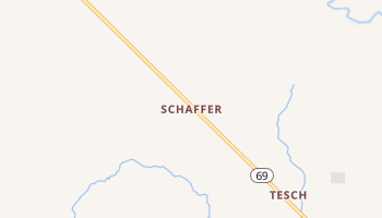 Schaffer, Michigan map