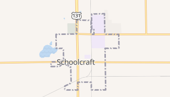 Schoolcraft, Michigan map