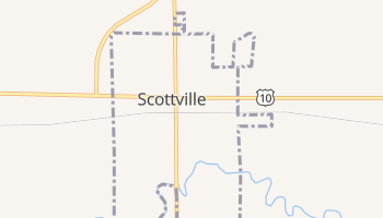 Scottville, Michigan map