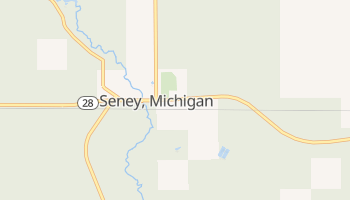 Seney, Michigan map