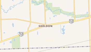 Sheldon, Michigan map