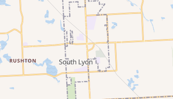 South Lyon, Michigan map