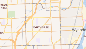 Southgate, Michigan map