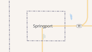 Springport, Michigan map