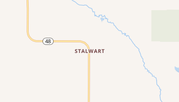Stalwart, Michigan map