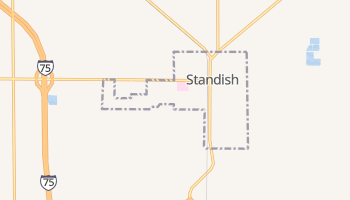 Standish, Michigan map