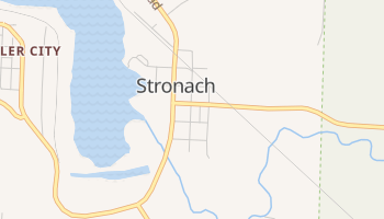 Stronach, Michigan map