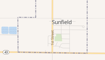 Sunfield, Michigan map
