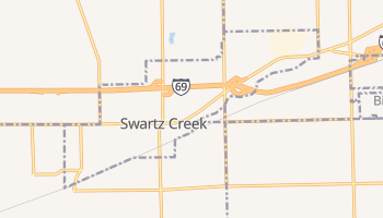 Swartz Creek, Michigan map